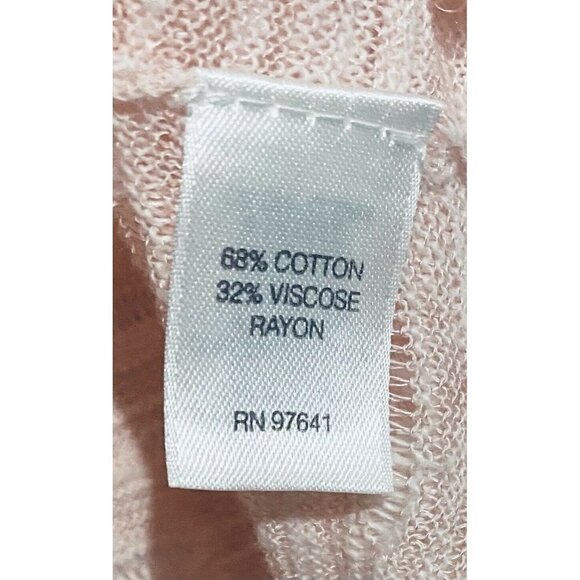 J Jill Womens Large Pink Lightweight Pullover Tunic Sweater Short Sleeves - Picture 5 of 6